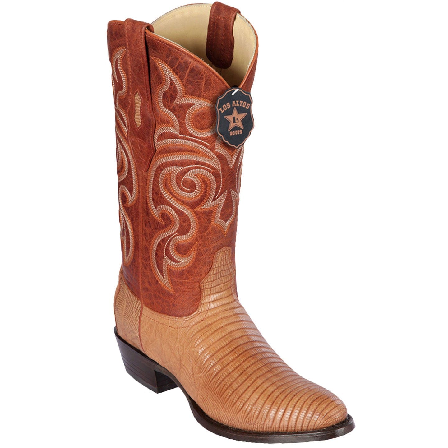 Men's Los Altos Lizard Skin Round Toe Boots 65G07 - 6