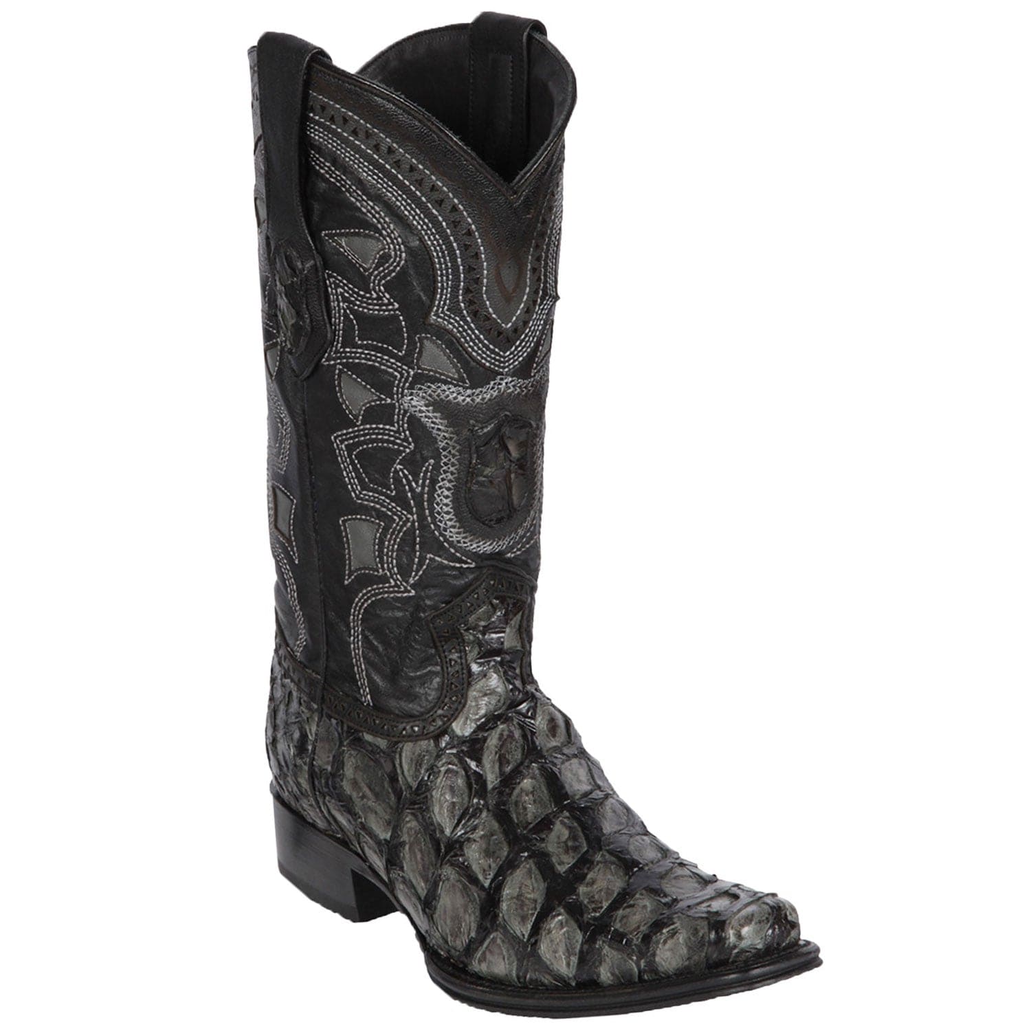 Men's Los Altos Monster Fish European Square Toe BootS 7610 - 6