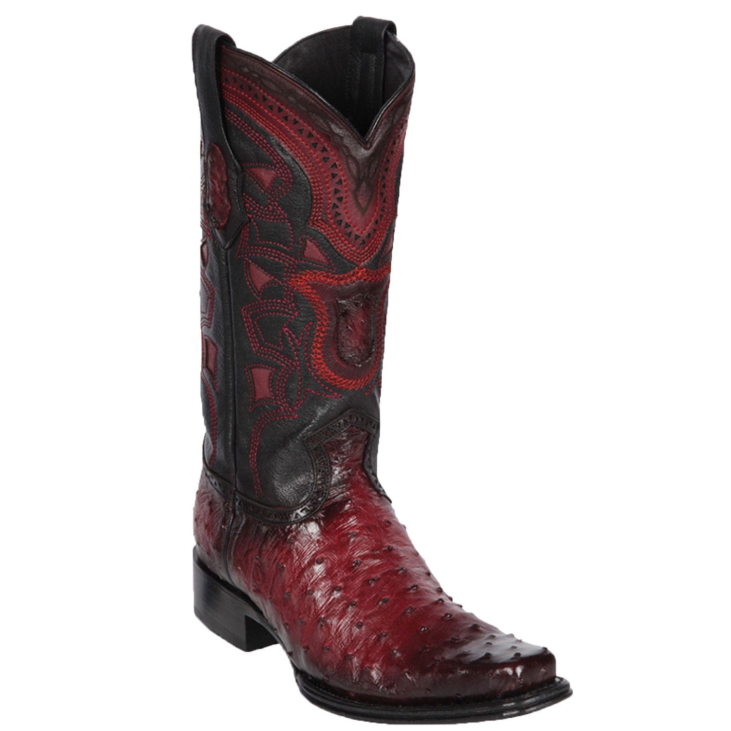 Men's Los Altos Original Ostrich European Square Toe Boots 7603-B - 6