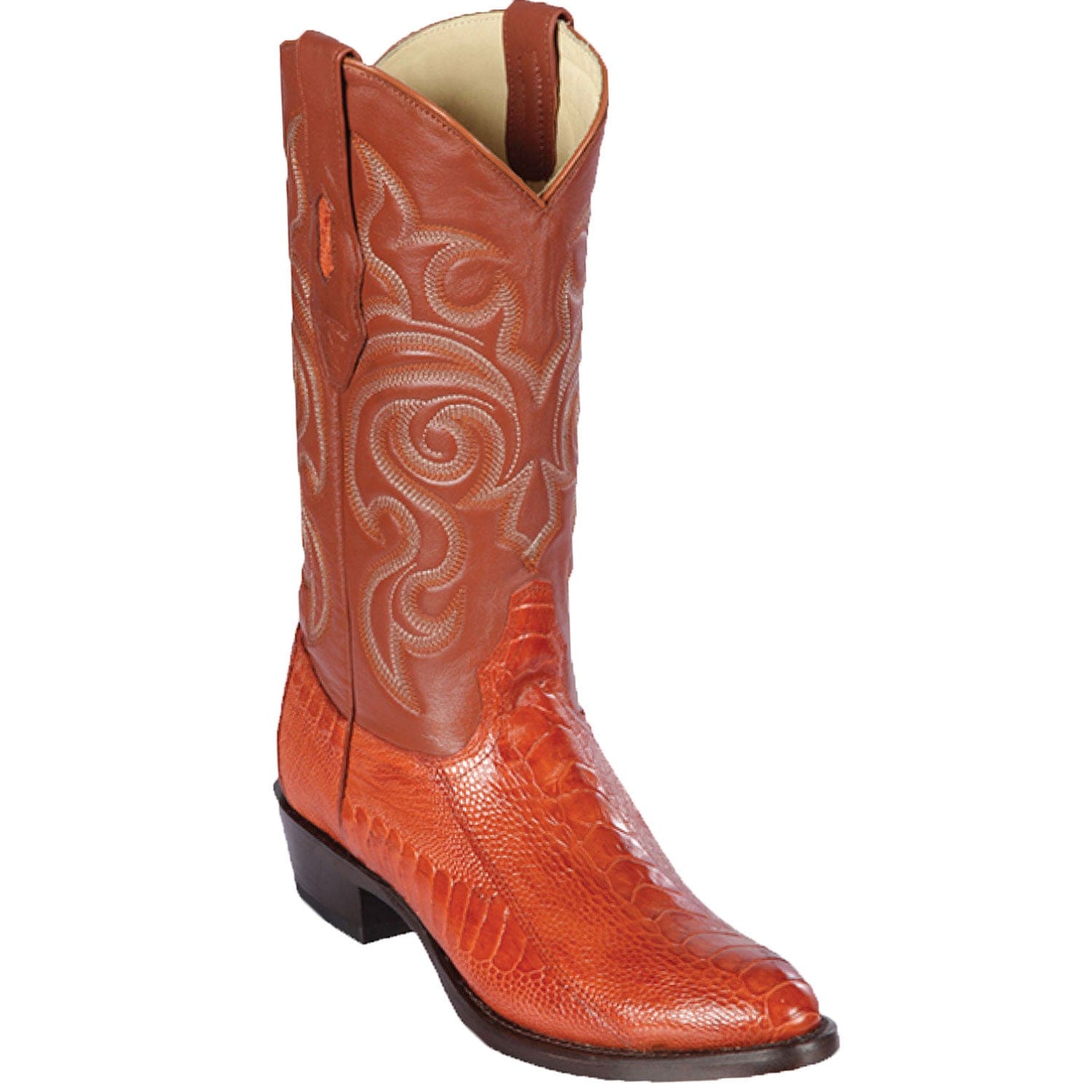 Men's Los Altos Original Ostrich Leg Round Toe Boots - 6