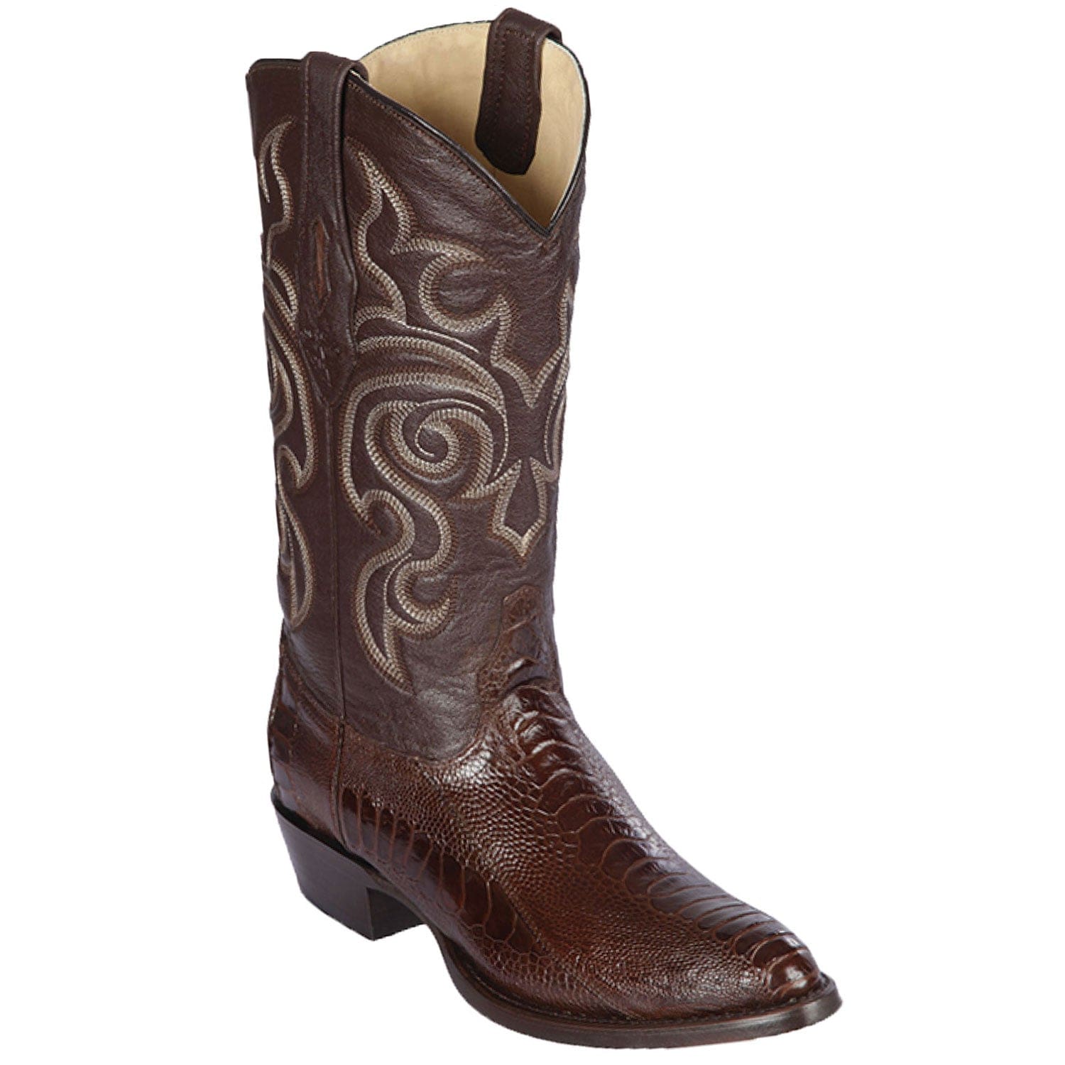 Men's Los Altos Original Ostrich Leg Round Toe Boots - 6