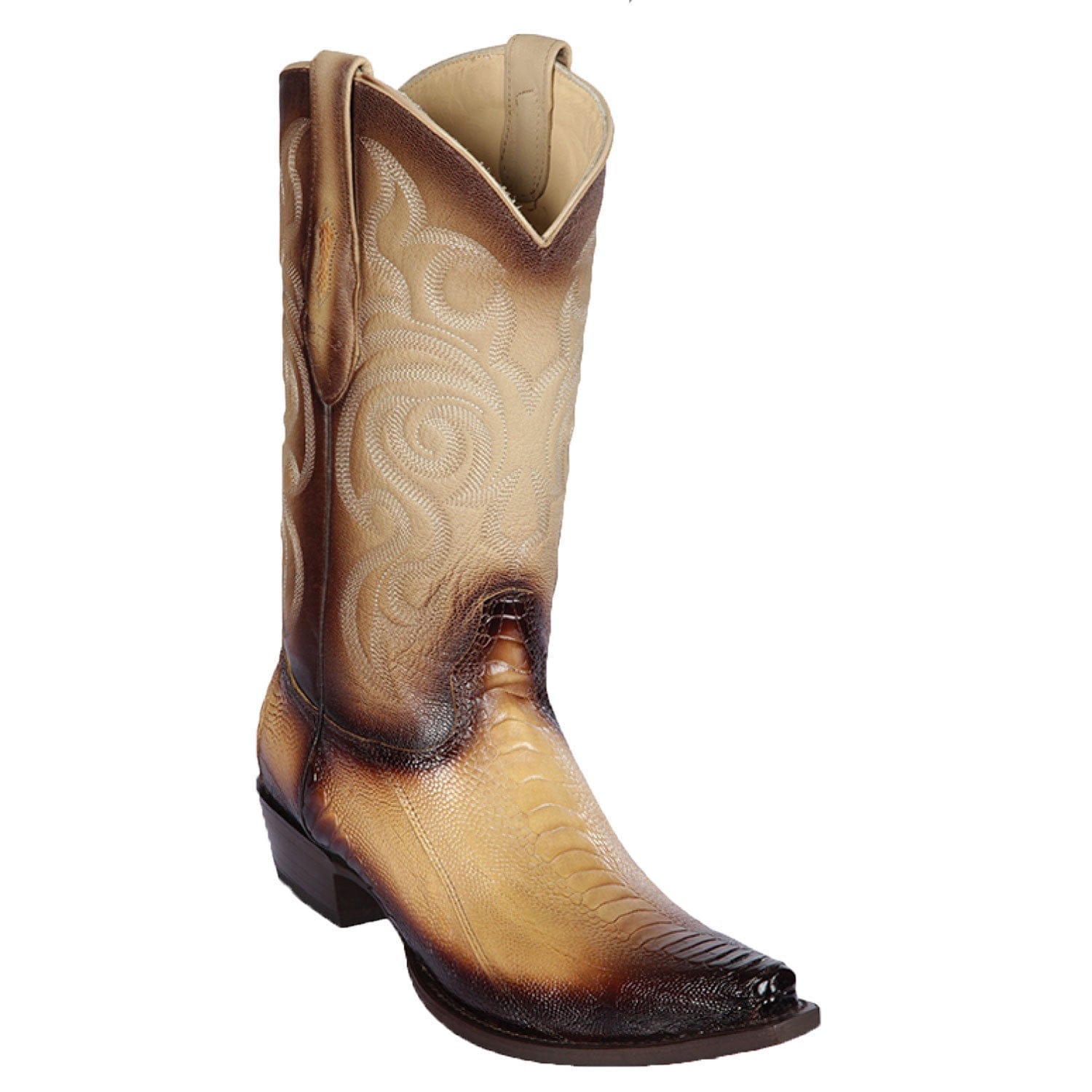 Men's Los Altos Original Ostrich Leg Snip Toe Boots 9405-B - 6
