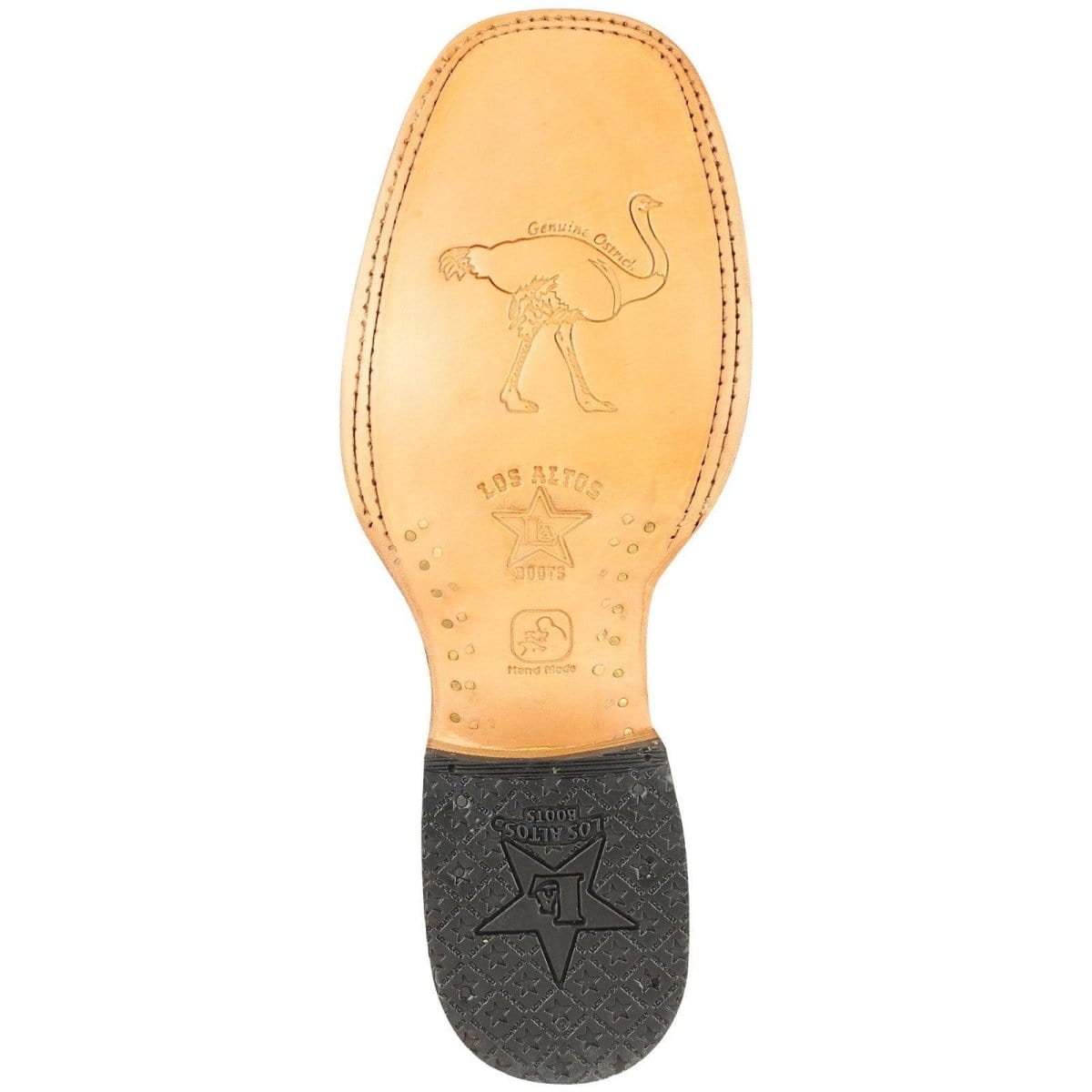 Men's Los Altos Smooth Ostrich Wide Square Toe Boots 82797-B - 6