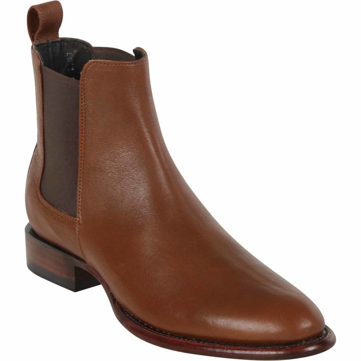 Los Altos Men's Round Toe Leather Short Boots Belmont LAB-69B21 - 6