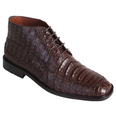 Los Altos Boots Shoes Brown / 6 Men's Original Exotic Caiman Belly Skin ShoeS LAB-ZA30682