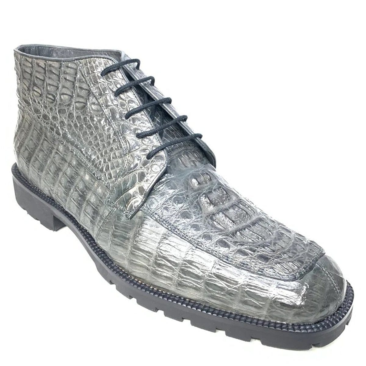 Men's Original Exotic Caiman Hornback Skin Shoes LAB-ZA20602 - 6