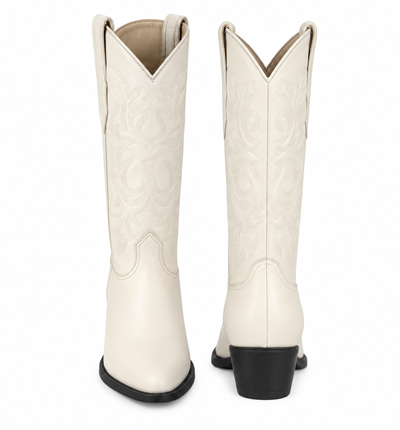 Los Altos Men's Winter white Genuine Elk Leather J Toe Boots