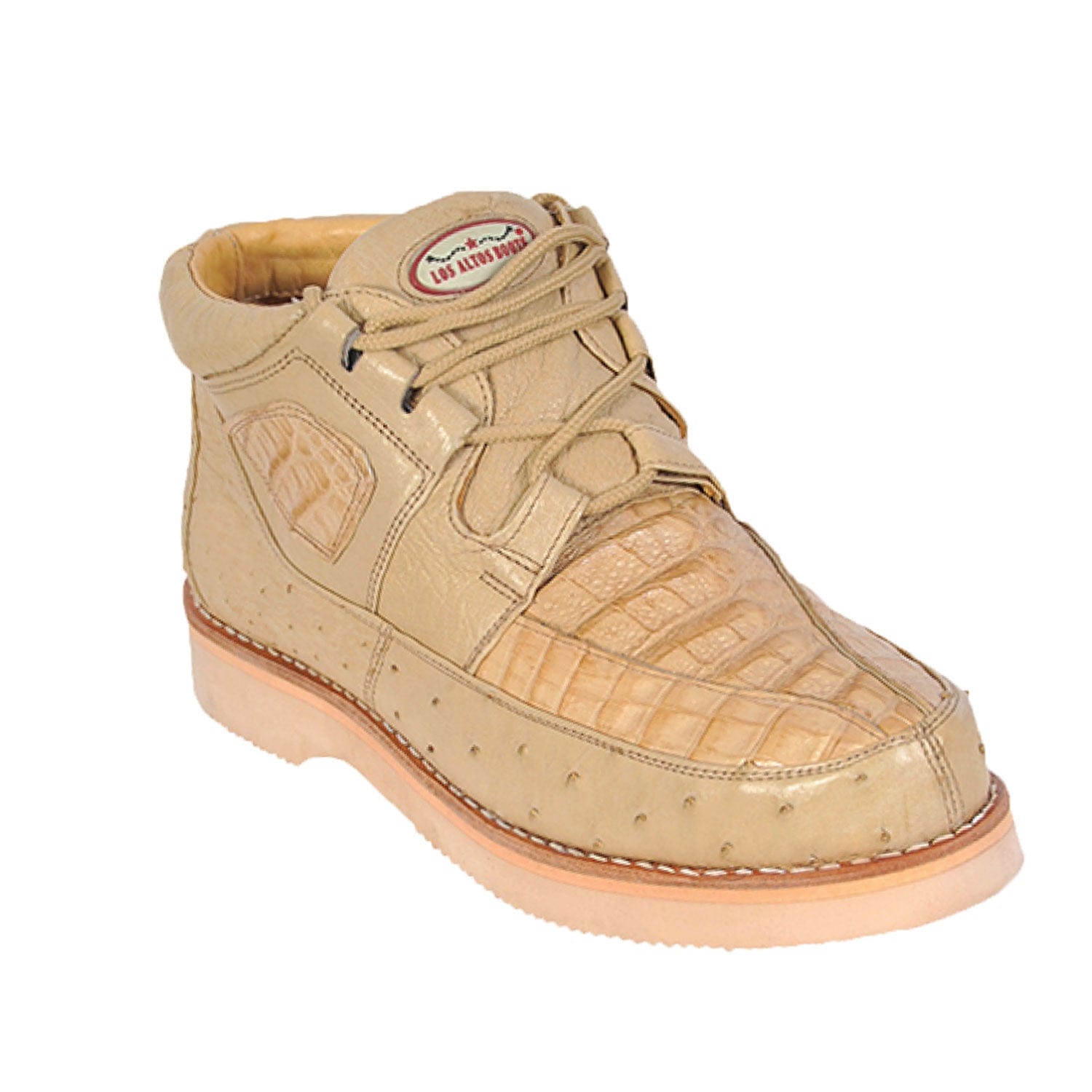 Men's Los Altos Caiman and Ostrich Skin Shoe ZA050211 - 6