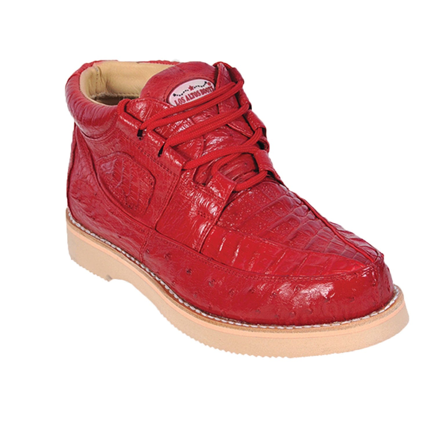 Men's Los Altos Caiman and Ostrich Skin Shoe ZA050212 - 6