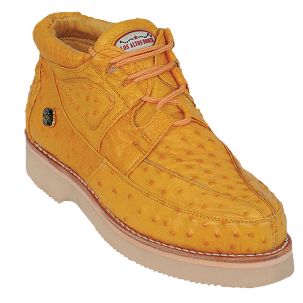 Men's Los Altos Full Ostrich Skin Shoe ZA060302 - 6