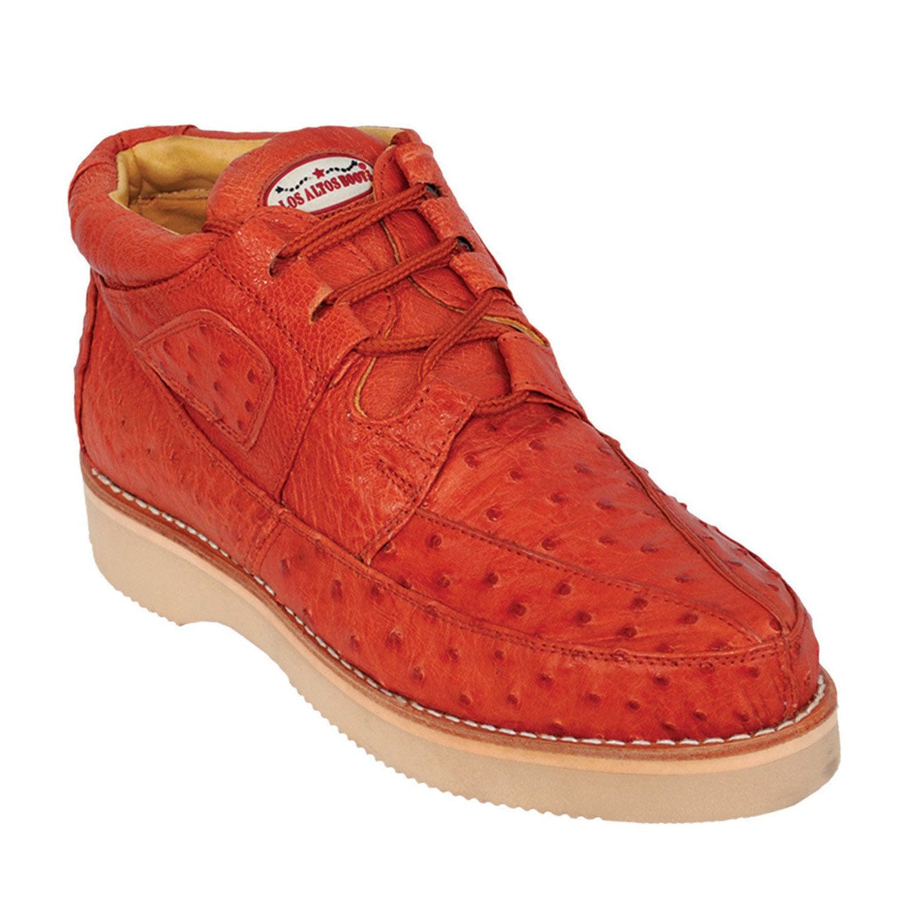 Men's Los Altos Full Ostrich Skin Shoe ZA060303 - 6
