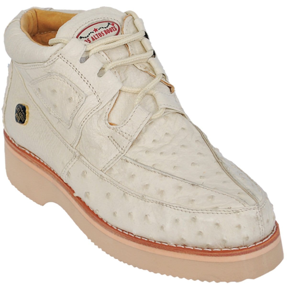 Men's Los Altos Full Ostrich Skin Shoe ZA060304 - 6