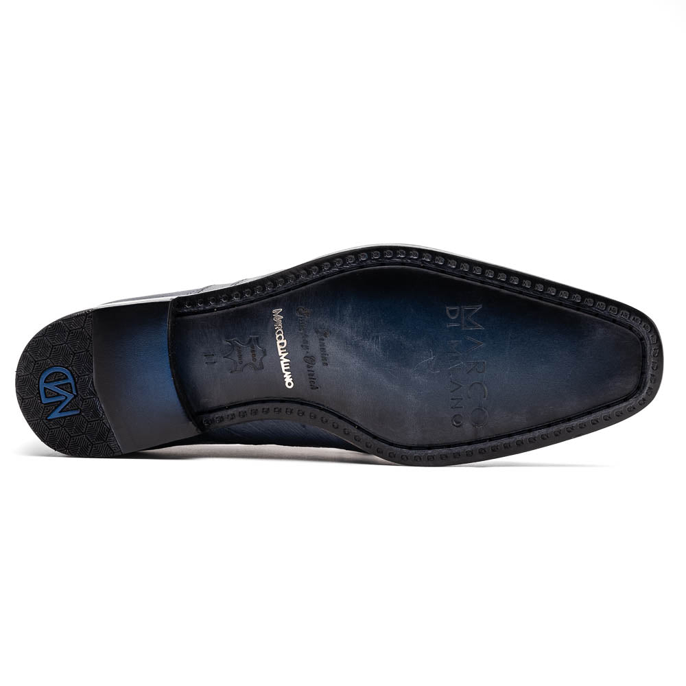 Marco Di Milano Lucca Navy Ostrich & Stingray Shoes - 8