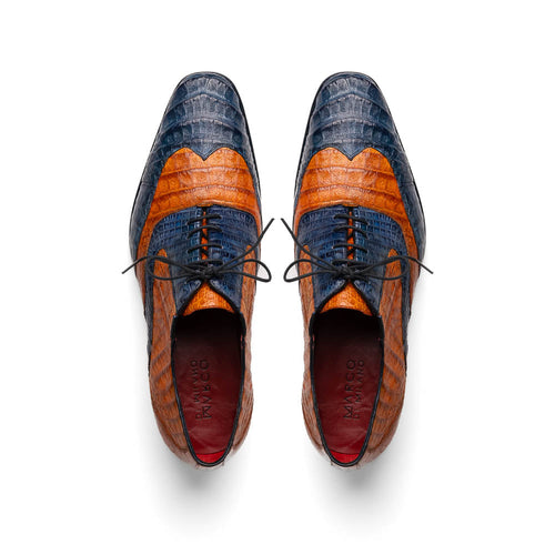 Marco Di Milano Luciano Blue & Brandy Leather Oxford