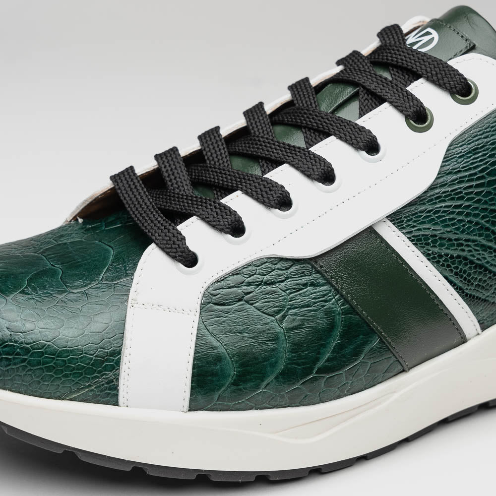 Marco Di Milano Lyon Ostrich Leg & Calfskin Sneakers - 8