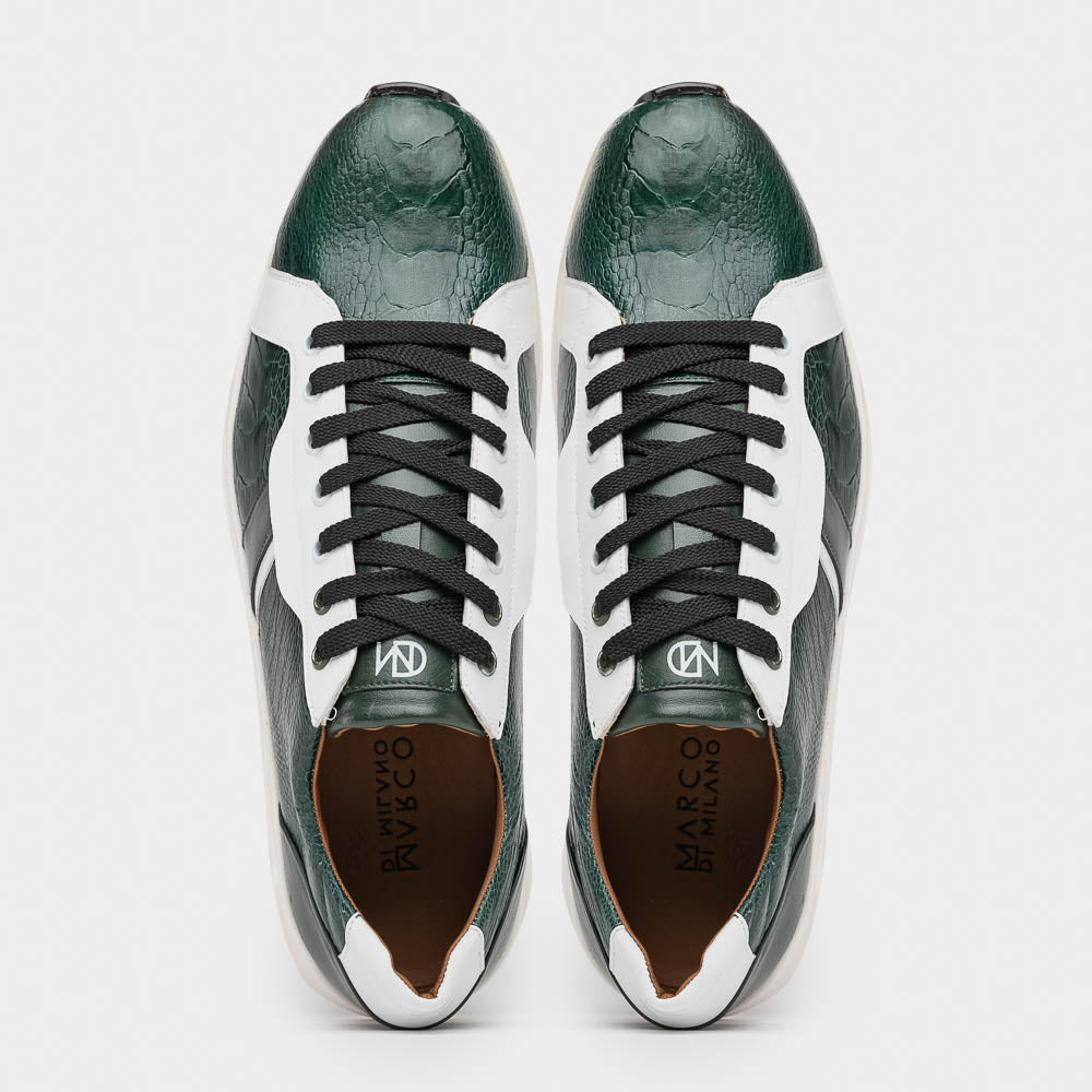 Marco Di Milano Lyon Ostrich Leg & Calfskin Sneakers - 8