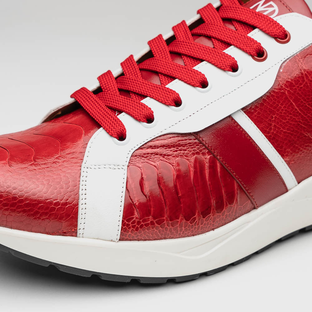 Marco Di Milano Lyon Ostrich Leg & Calfskin Sneakers - 8