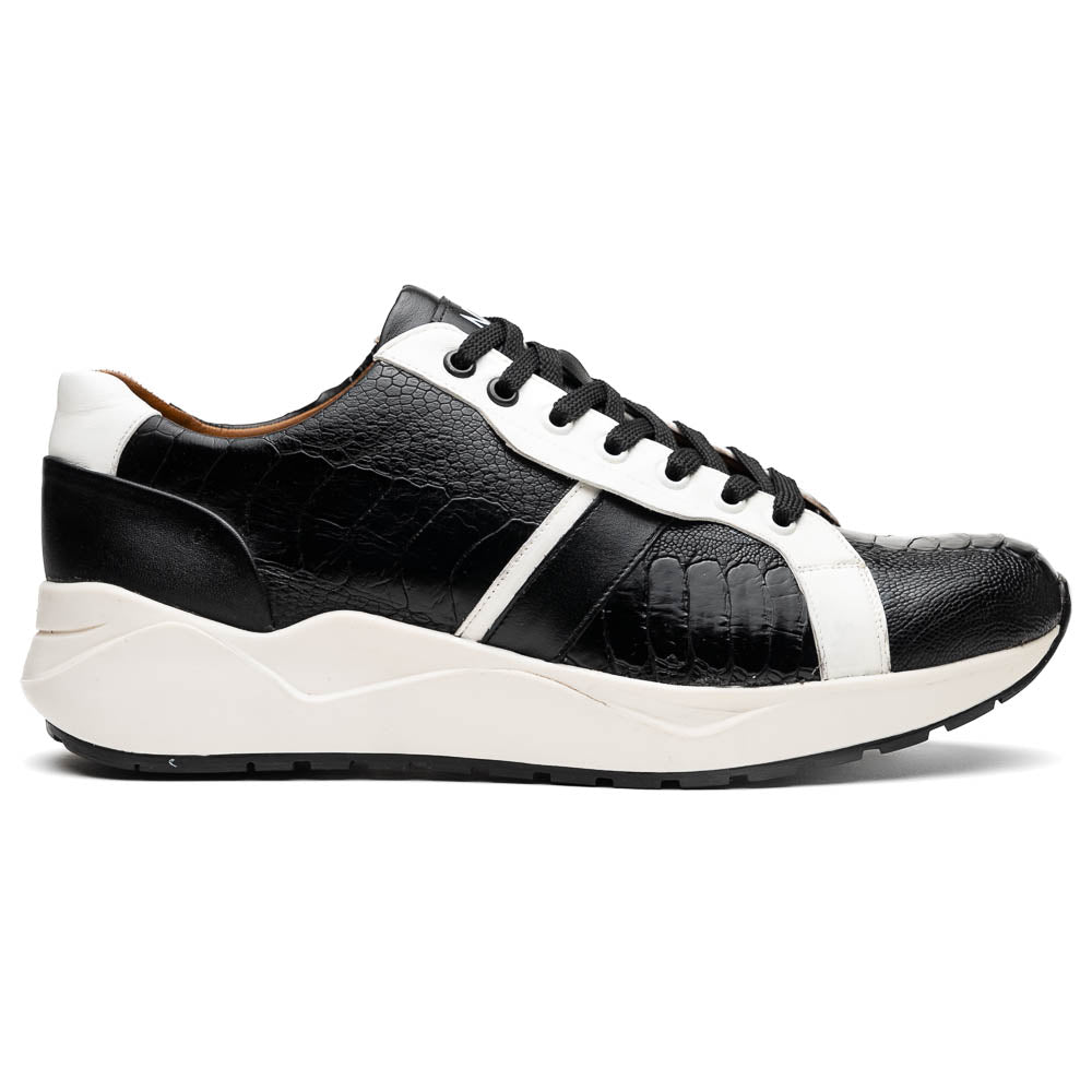 Marco Di Milano Lyon Ostrich Leg & Calfskin Sneakers - 8