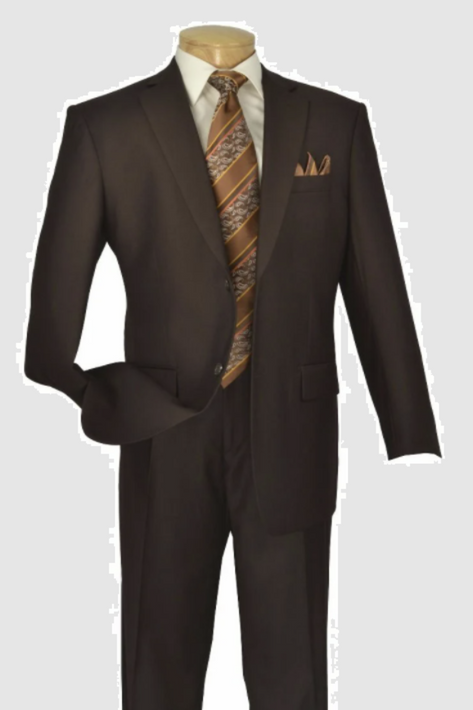 Pants Tazio Men's 2-Piece Solid Suit - 2-Button Jacket & Pants, Discounted Price