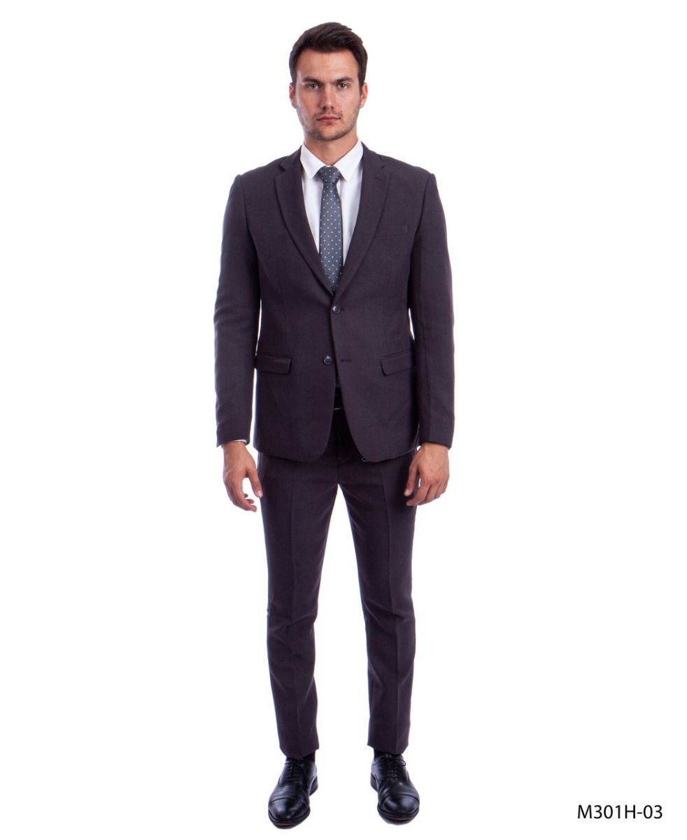 Tazio Men's Executive 2-Piece Suit - Bold Colors - 38 Short Jacket+32 Waist Adjustable 28to34)(Height: 5 4 to5 7 )(Neck 15-16.5)S-M)