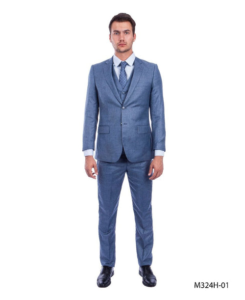 Tazio Men's 3 Piece Executive Suit Bold Colors & Patterns