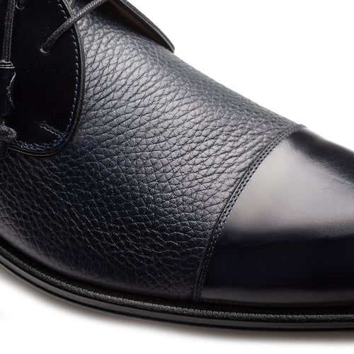 Mezlan Capello Hi-Shine Calf Derby - Luxury Men's Dress Shoe