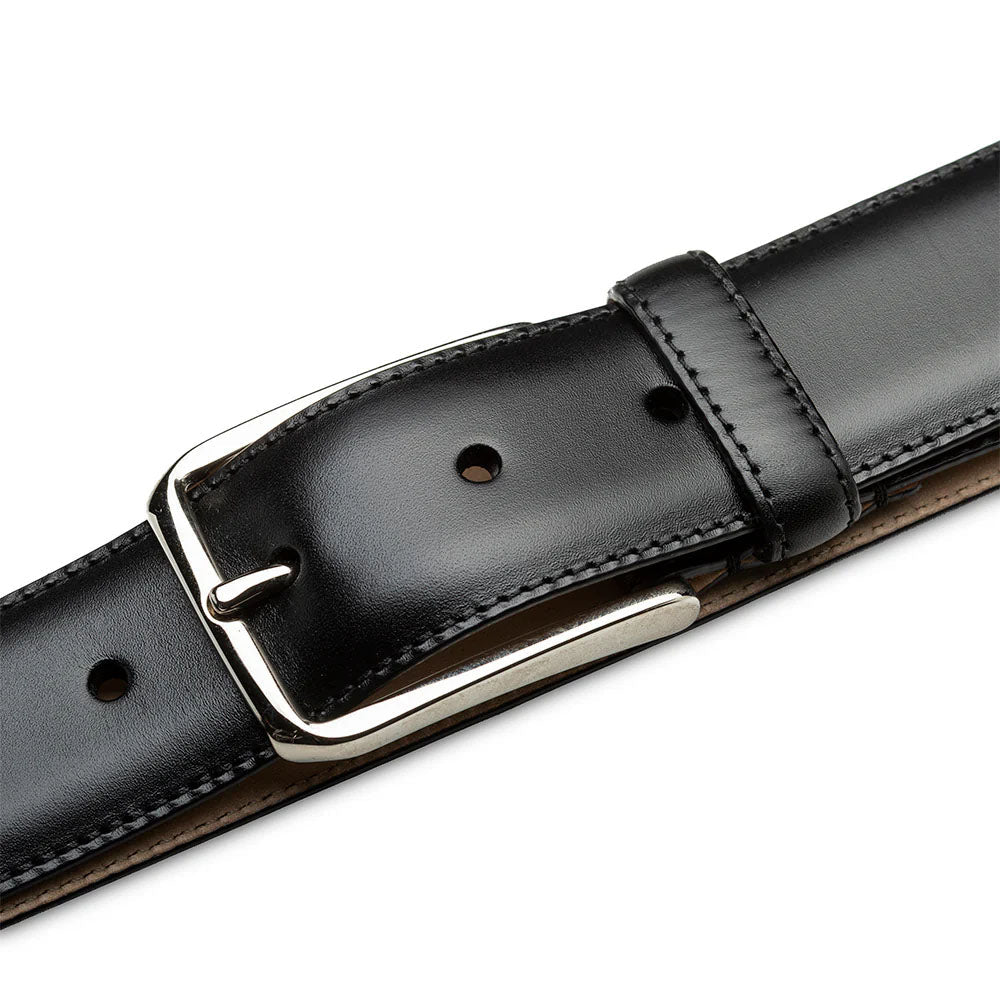 Mezlan Center-Piped Calfskin Belt