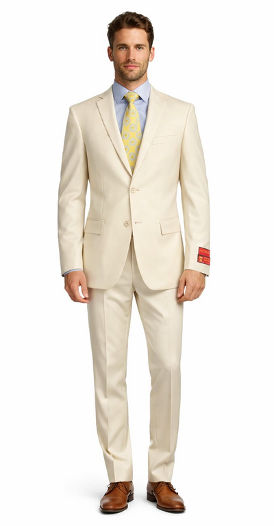 Tiglio Beige Two-button Wool Suit