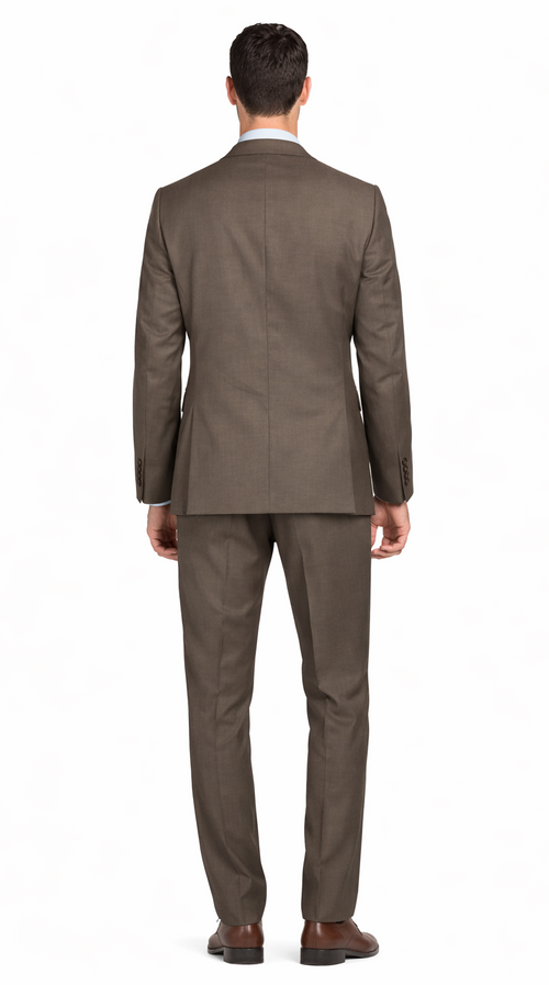 Tiglio Camel or Taupe Two-button Wool Suit