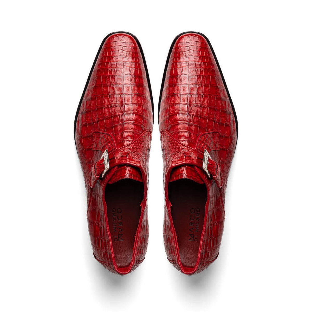 Marco Di Milano Mens Red Caiman Gator Dress Shoes Rovigo - 9 M