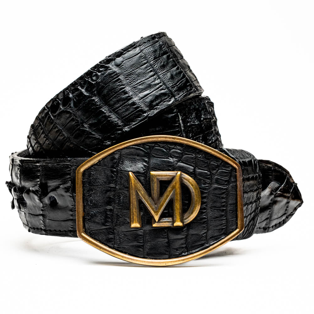 Marco_Di_Milano Marlboro Belt Black Leather Shoe