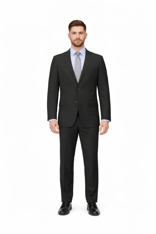 Modern Fit Tiglio Wool Double-Breasted Suit Premium Tailored Formal Suit