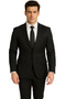 Linen Black Summer Fabric Suit