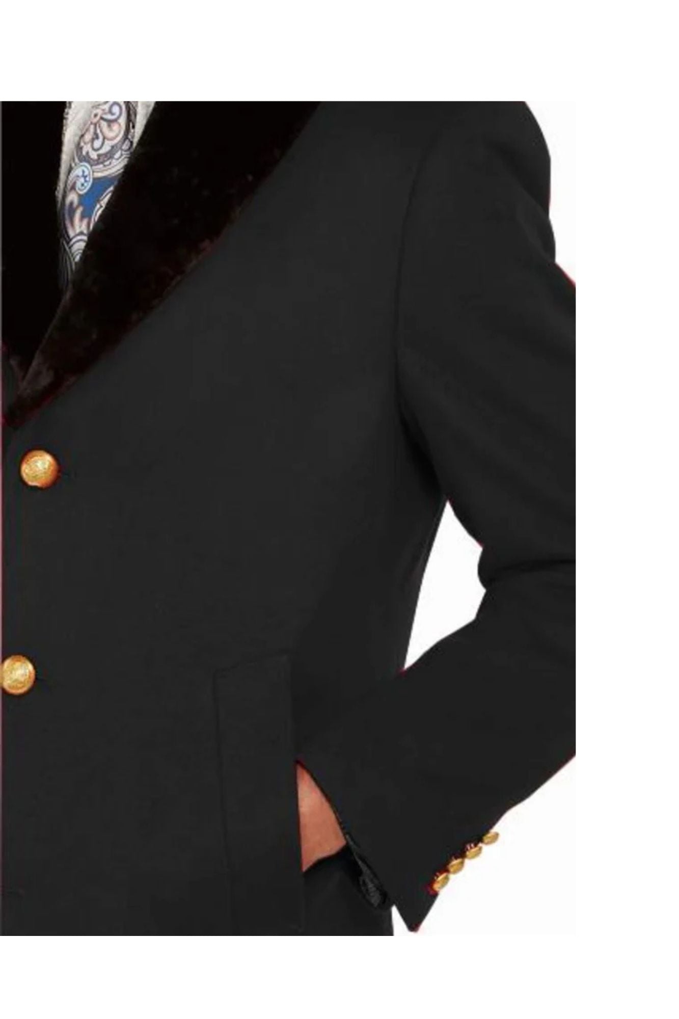 Men's Classic fit Trim Overcoat Three Quarter Length Coat - Coat Size 38