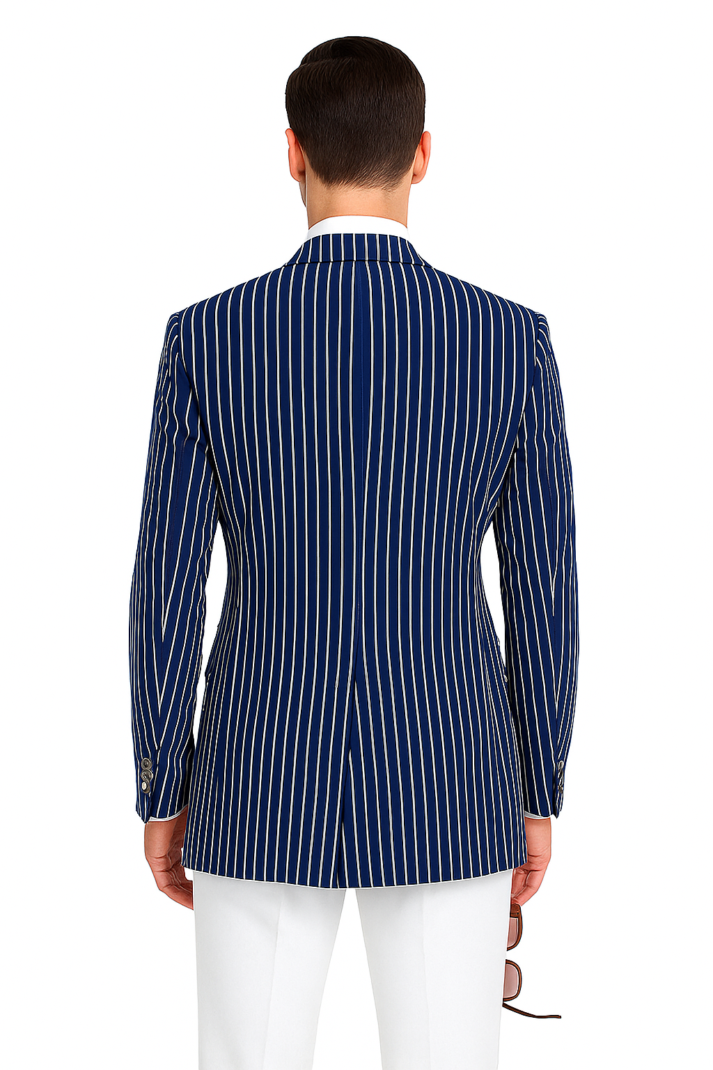 Mens Double Breasted Blazer in Color Navy - Pinstripe Sportcoat - New Arrival - 36 Short