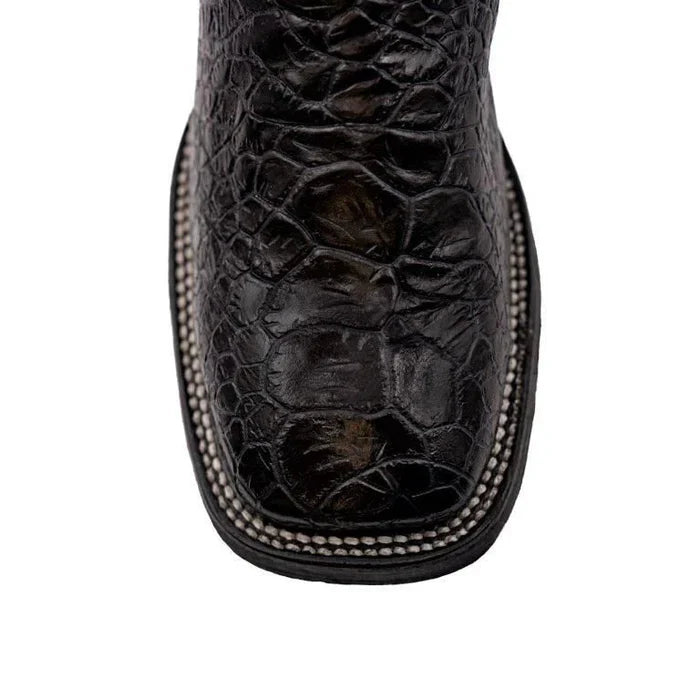 Men's Ferrini Kai Sea Turtle Print Boots Handcrafted Black 42593-04 - Black