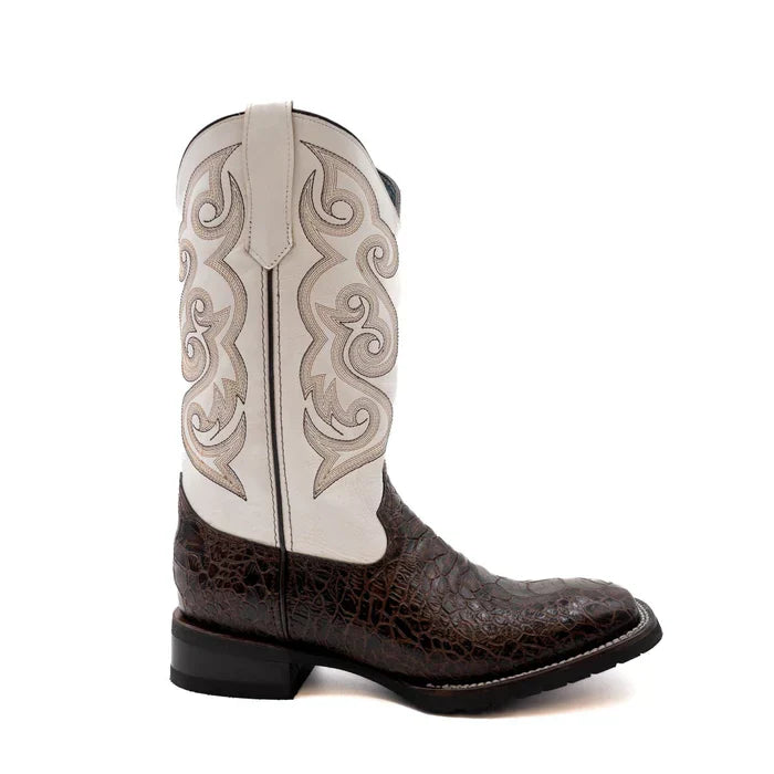 Men's Ferrini Kai Sea Turtle Print Boots Handcrafted Brown - 8