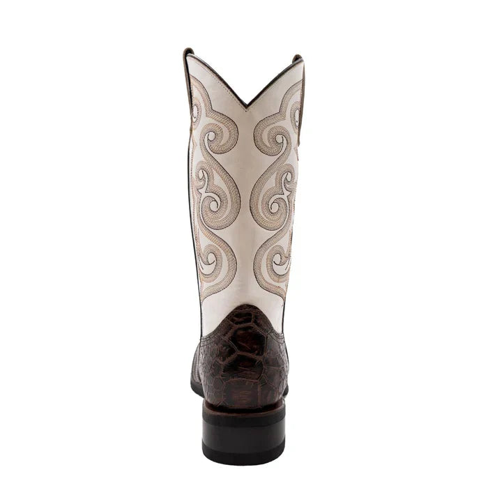 Men's Ferrini Kai Sea Turtle Print Boots Handcrafted Brown - 8