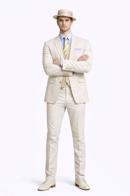 Mens Great Gatsby Costume - Great Gatsby Suit - Gatsby Clothes (Vest + Pants + Suit Shirt Tie Package)-New Designer Collection