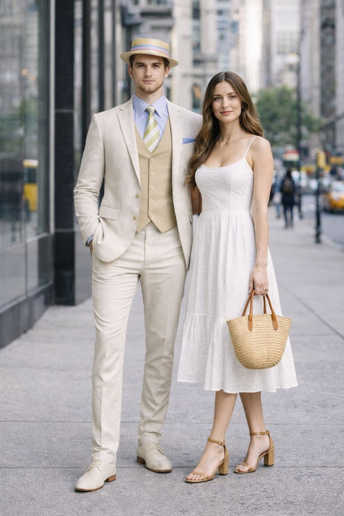 Mens Great Gatsby Costume - Great Gatsby Suit - Gatsby Clothes (Vest + Pants + Suit Shirt Tie Package)-New Designer Collection