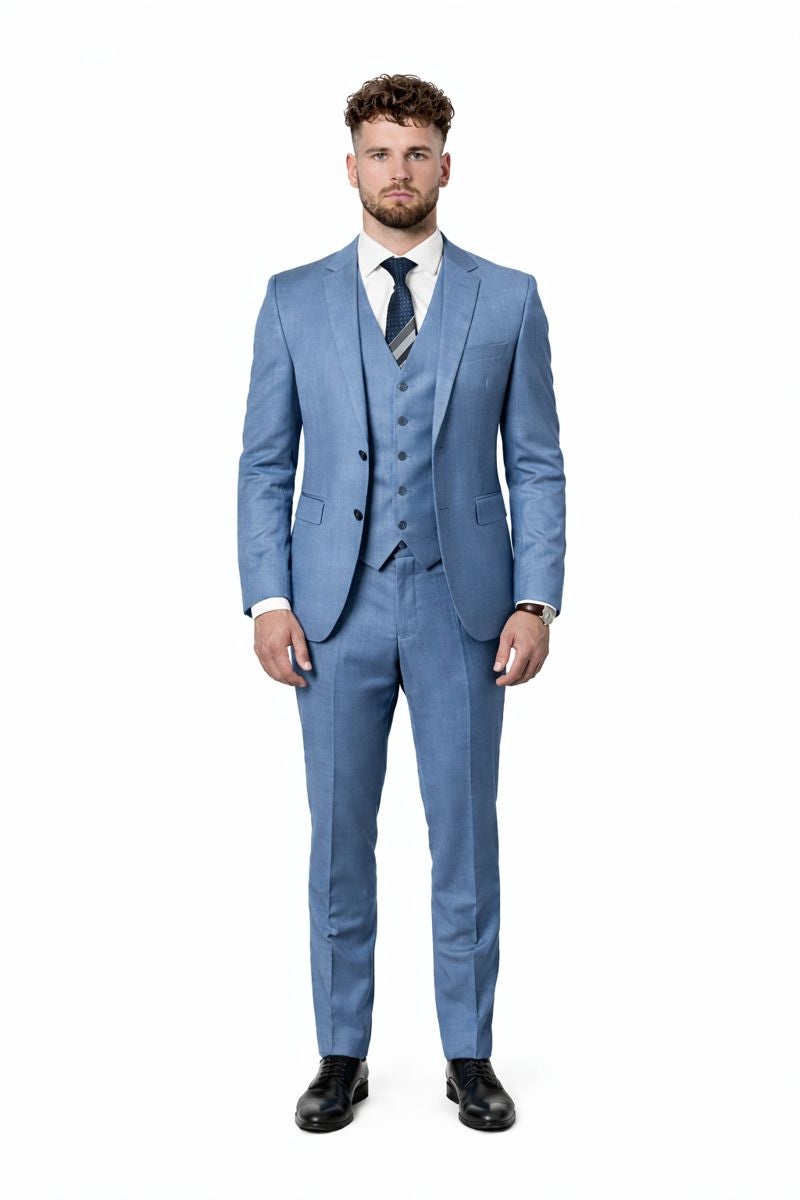 Mens Ice Blue Suit-New Designer Collection