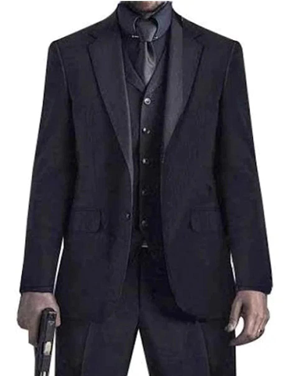 Mens John Wick Black Suit Package + Shirt & Tie