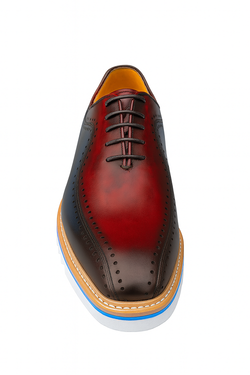 Carrucci Stylish Two-Tone Brogue Oxford