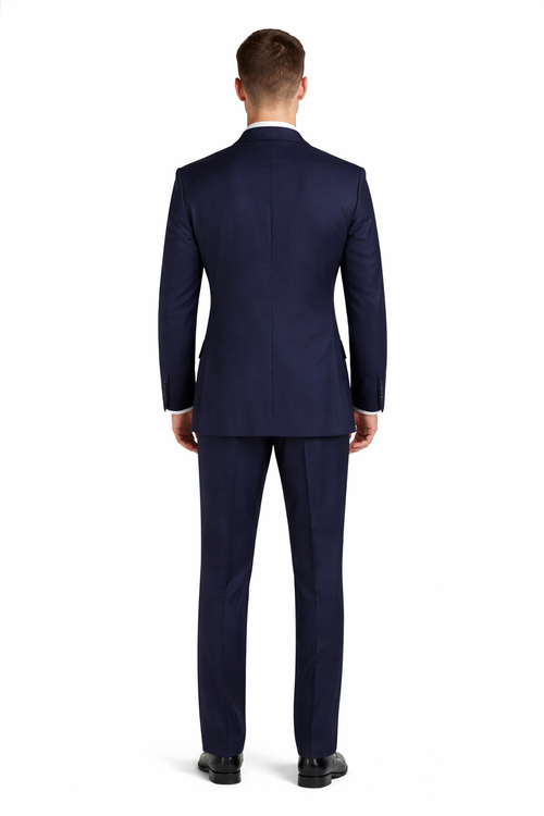Apollo King Men's 2pc Double Breasted Suit Wide Peak Lapel with Slim Fit Cut