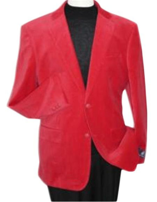 "Wholesale Mens Jackets - Wholesale Blazer - " Red Velvet Blazer