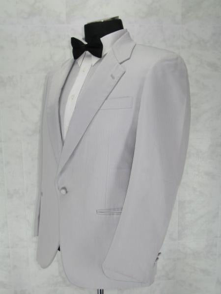 "Wholesale Mens Jackets - Wholesale Blazer - "White suspender buttons Blazer - USA 40 Short / Europe 50 Short