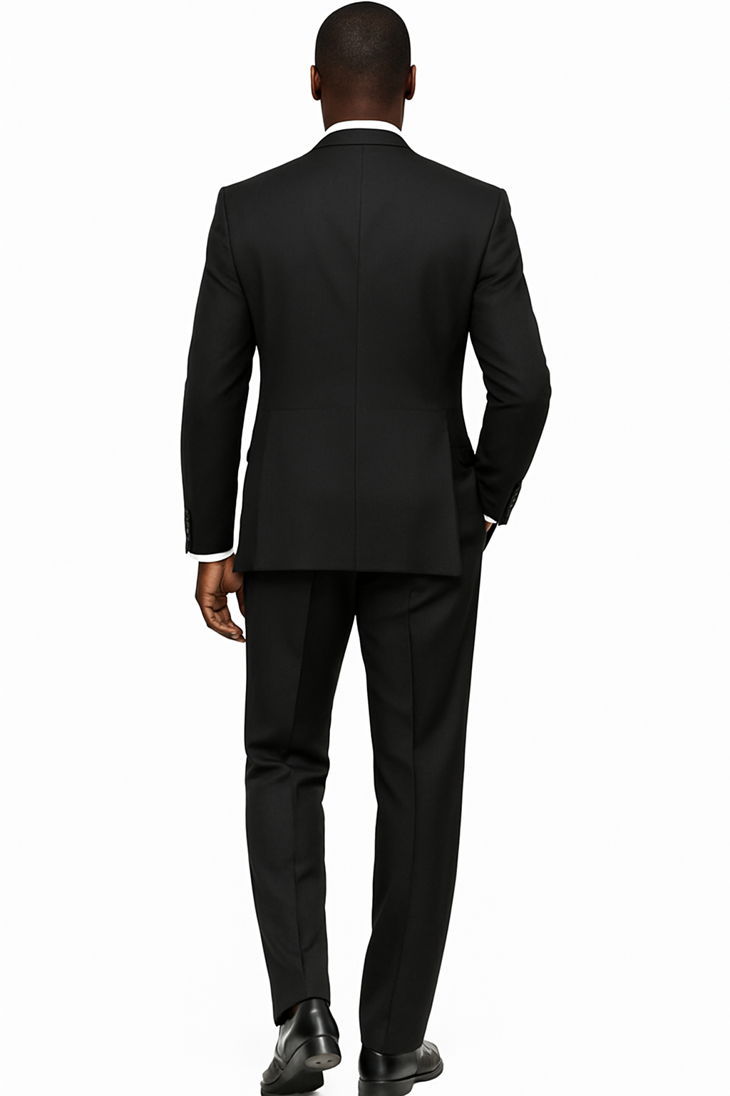 Mens Tiglio Rosso Suit - Wide Leg Baggy Pants - 100% Wool Black Three-Piece Suit with Double-Breasted Vest and Peak Lapel - 58 Long or 58 Regular Jacket+52/54 Adjustable Pants (Fabric: poly/rayon blend)
