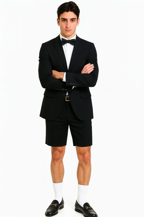Mens Tuxedo Short-New Designer Collection