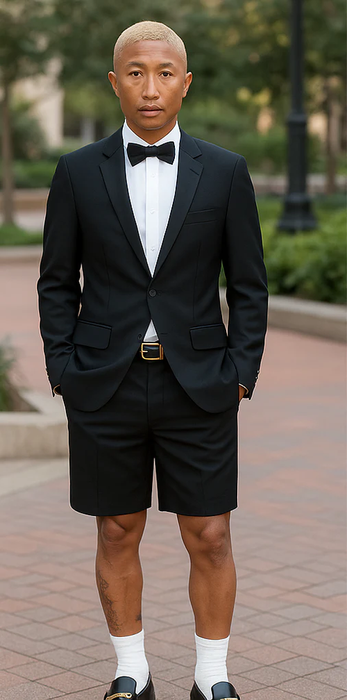 Mens Tuxedo Short-New Designer Collection