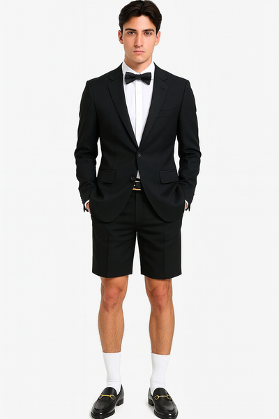 Mens Tuxedo Short-New Designer Collection